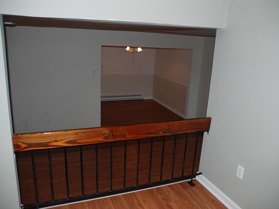 view from the den towards the dining room.