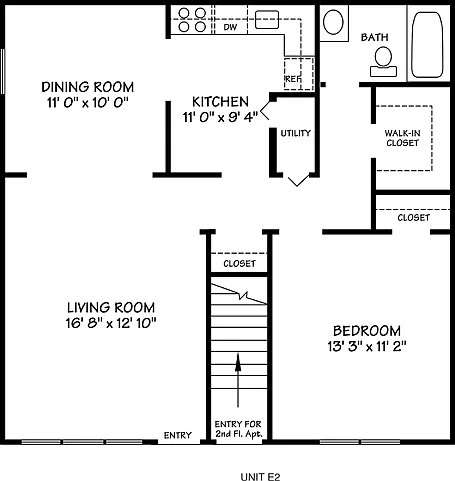 Floor plan MODEL E