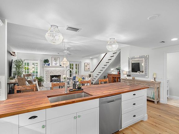 Kitchen open to family room