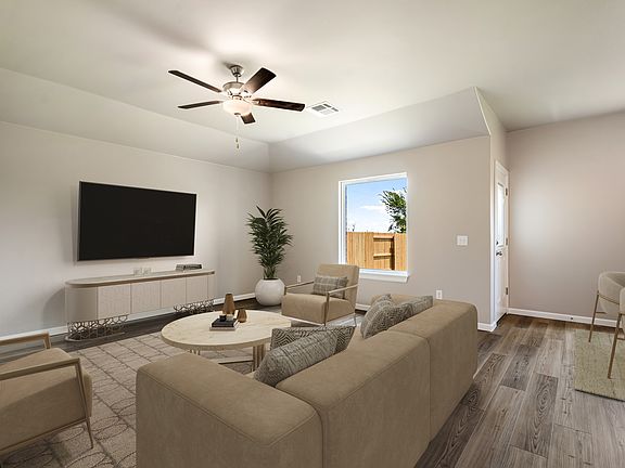 The spacious living area is perfect for hosting friends and family.