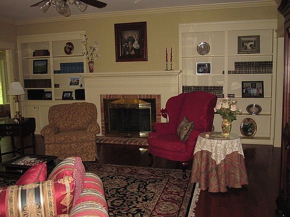 Fireplace in living room