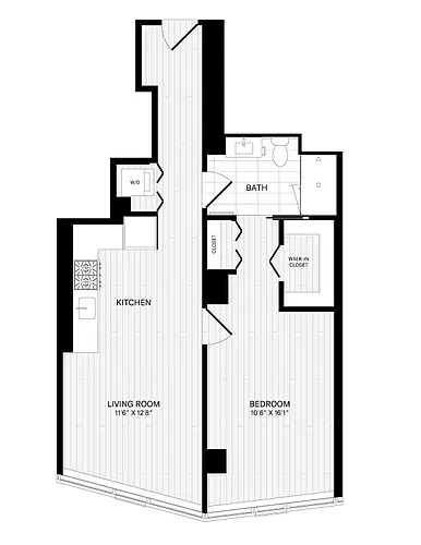 Floor plan 1 Bed/1 Bath-1A-11