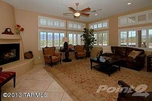 Family Room w/Fireplace & Views of Mtns