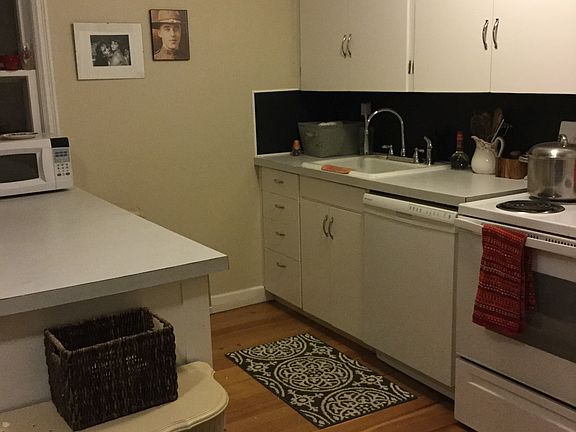 Fir floors in kitchen