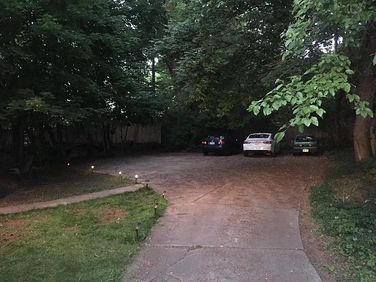 Back parking lot for residents