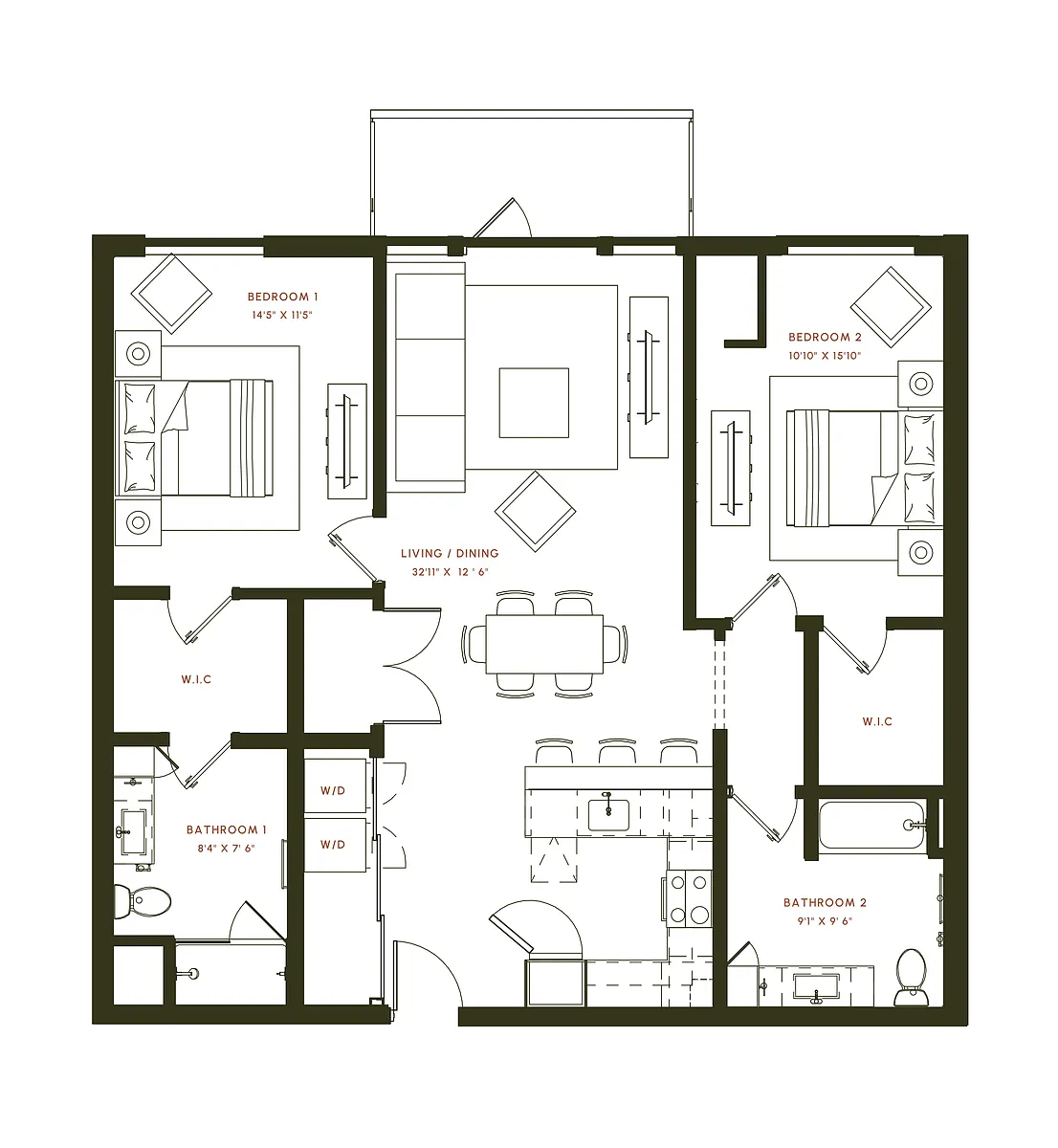 Floor plan B9 Balcony