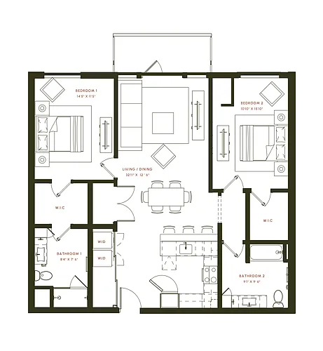 Floor plan B9 Balcony
