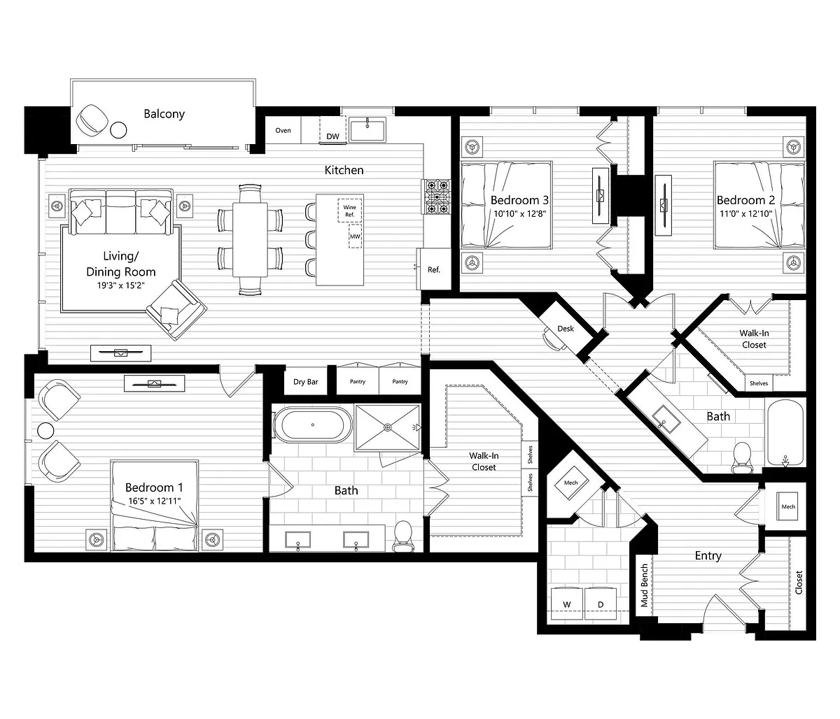 Floor plan C1