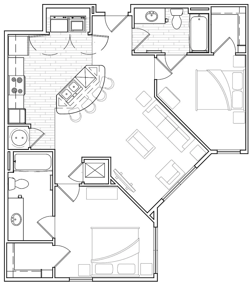 Floor plan 2 Bedroom