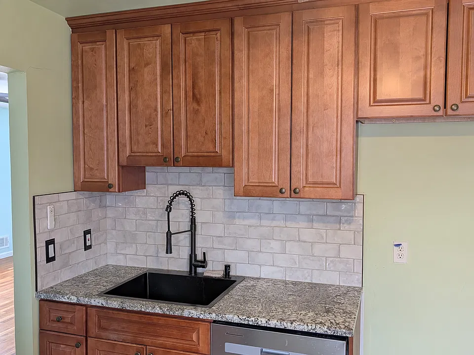 kitchen, has dishwasher, no fridge