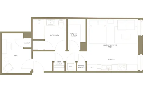 Floor plan Studio B