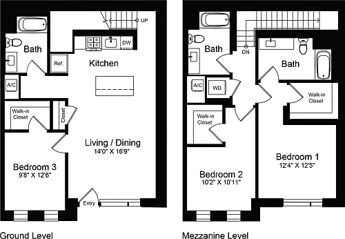 Floor plan 3 Bedroom C