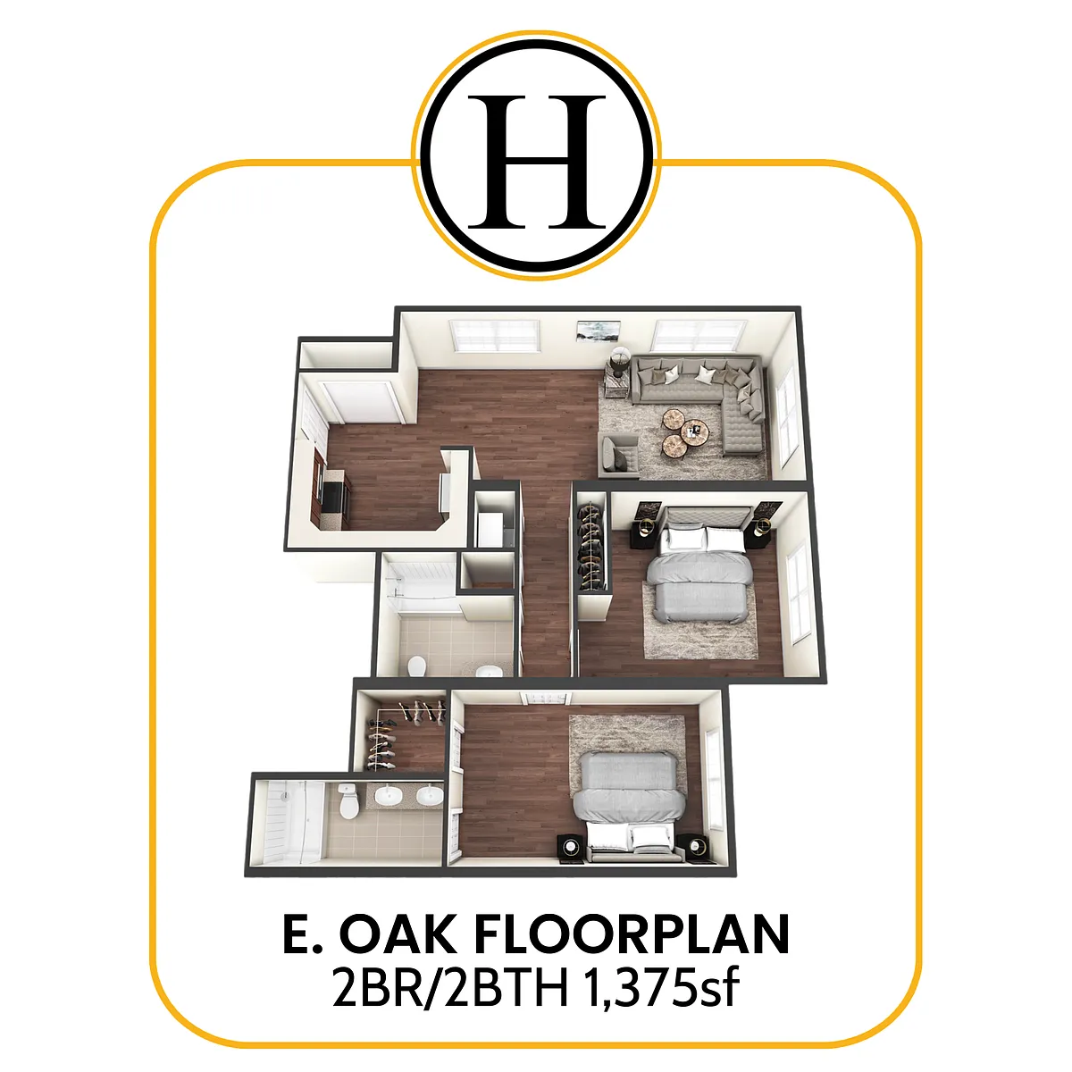 Floor plan E Oak