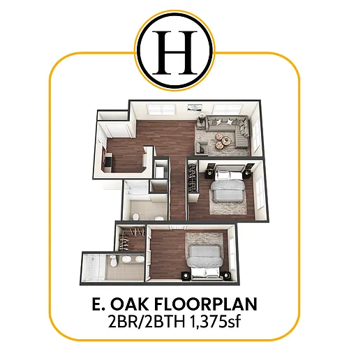 Floor plan E Oak