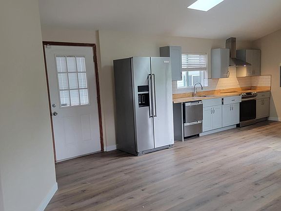 Open floor plan and new kitchen