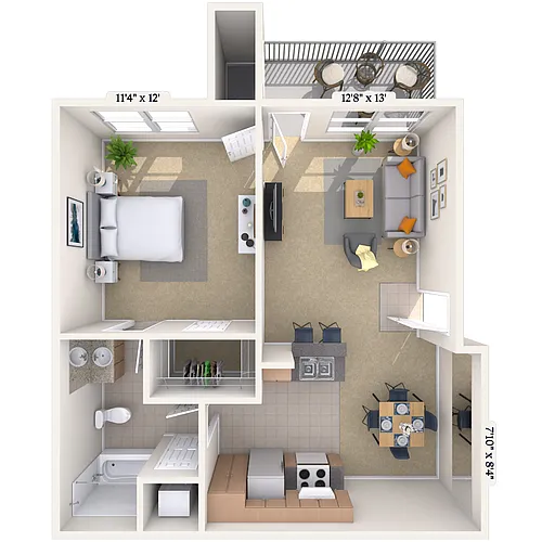 Floor plan Hampton
