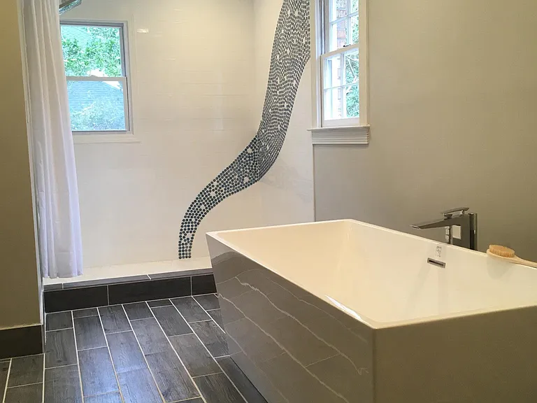And extra large shower
