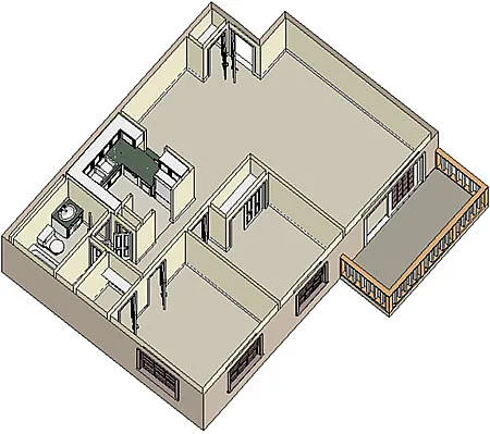 Floor plan Two Bedroom