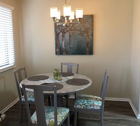 Dining area which leads to galley kitchen