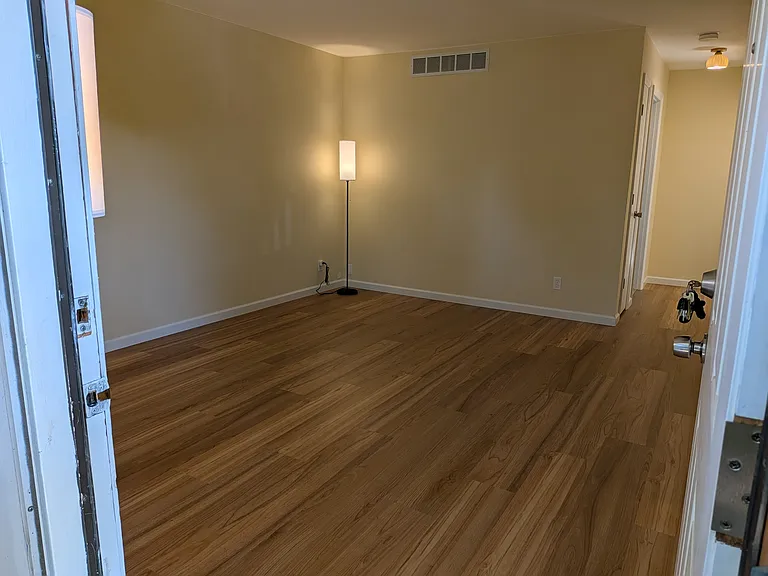 Living room and hallway (view from front door)