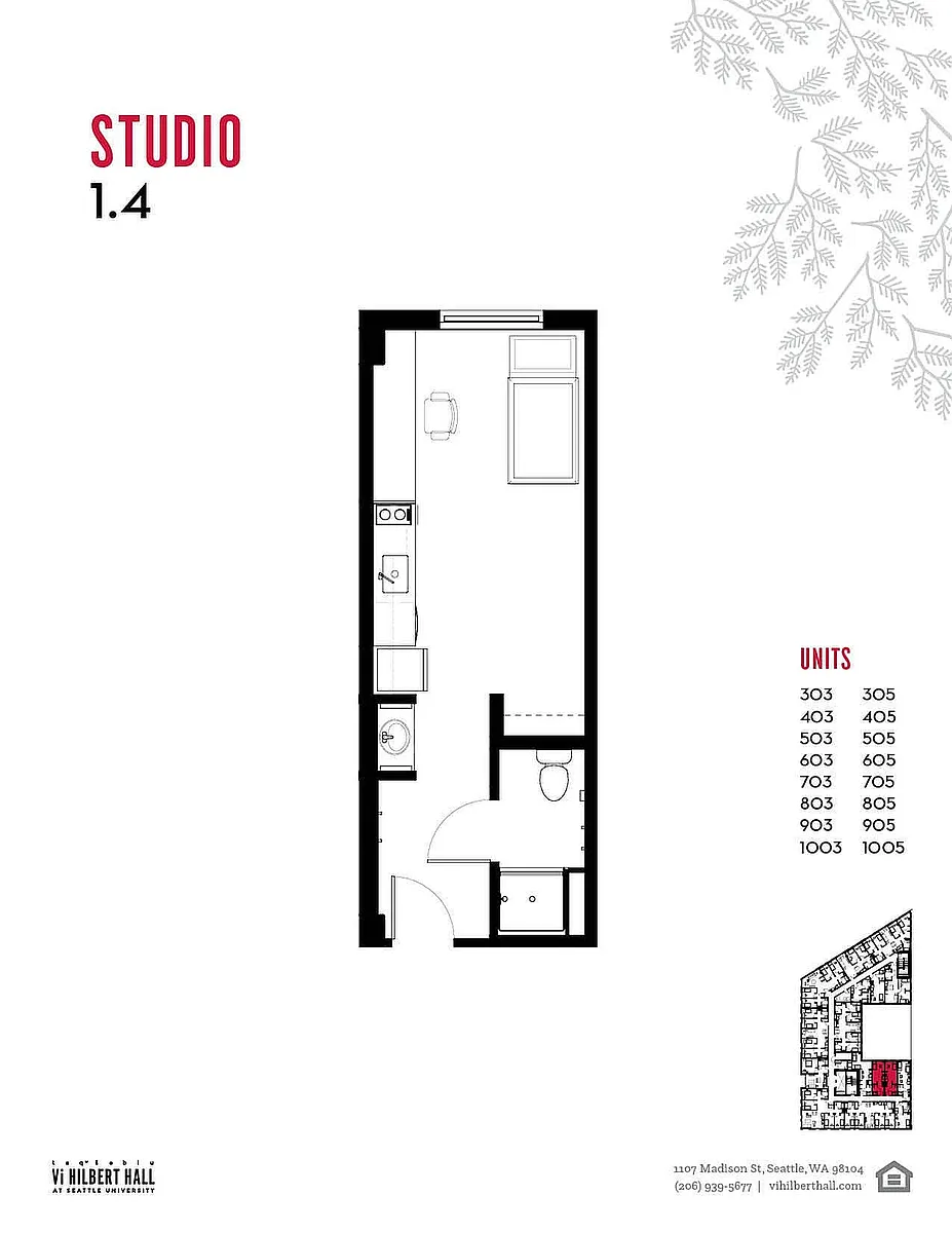 Floor plan Studio