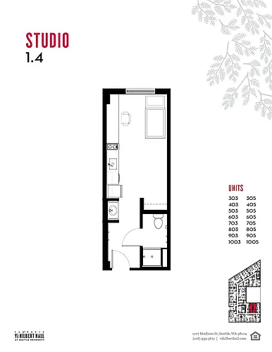 Floor plan Studio