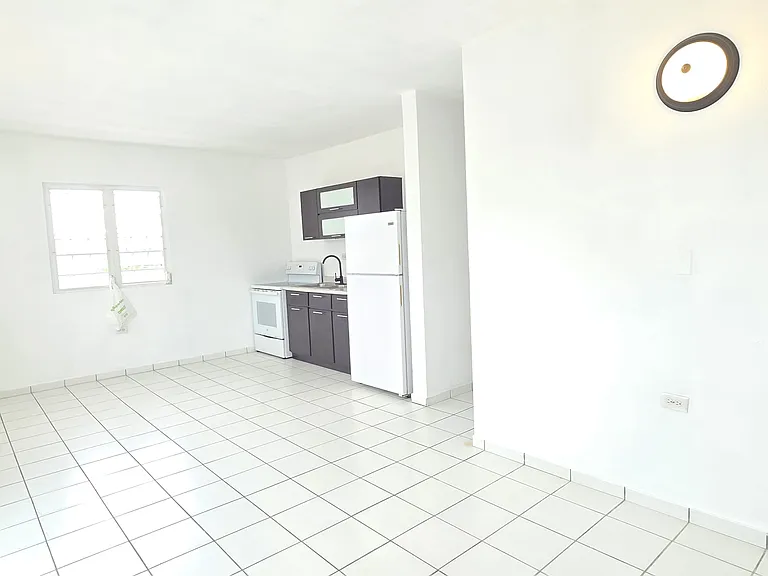 Similar angle/view of kitchen and dining area.