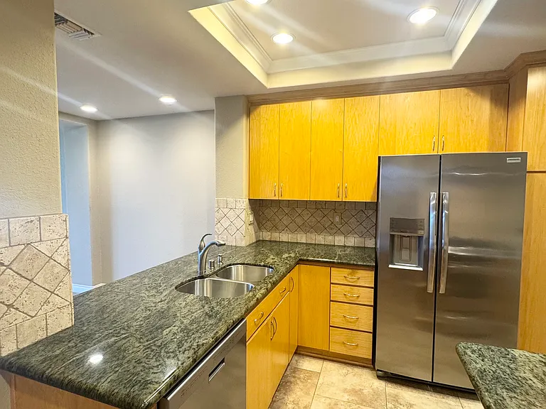 Stainless steel appliance, recessed lighting