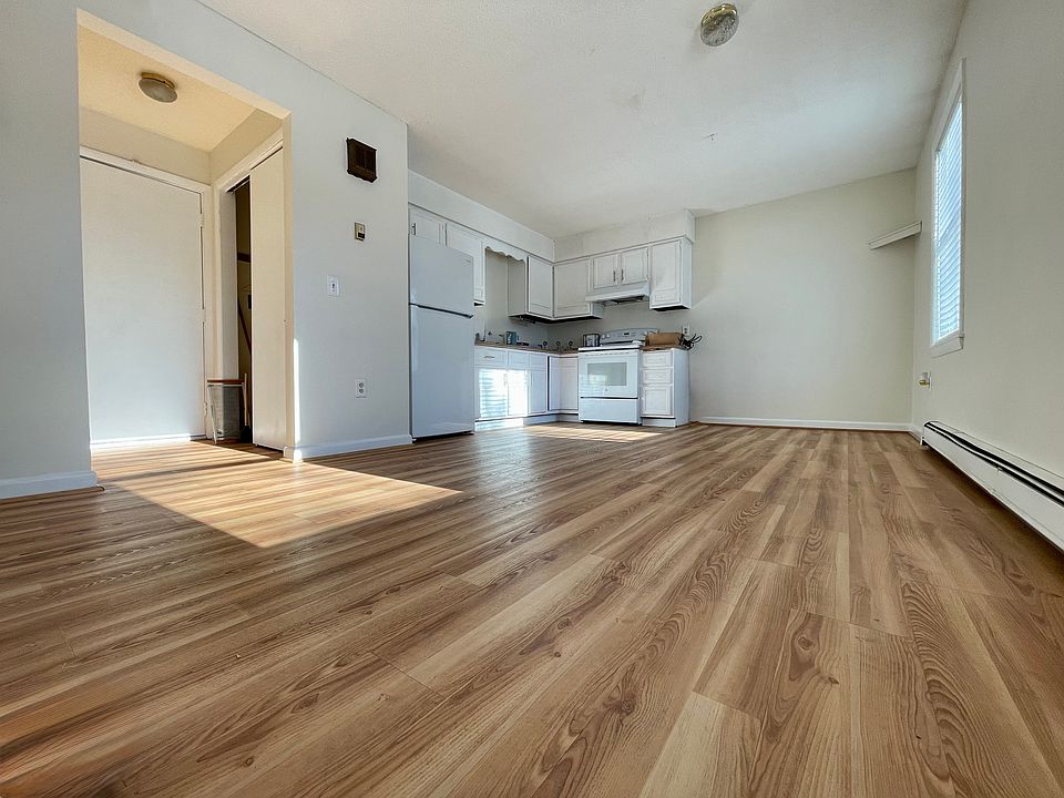 kitchen and living area