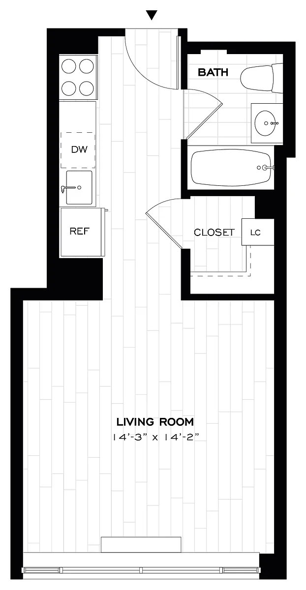 Floor plan Studio-S04