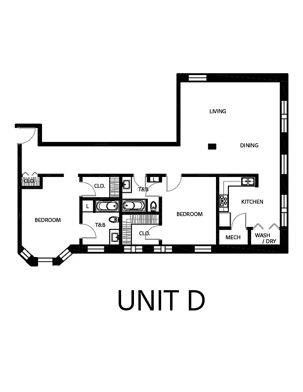 Floor plan Two bedroom