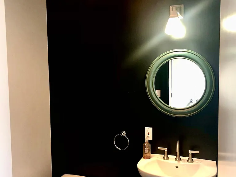 Living area half bath