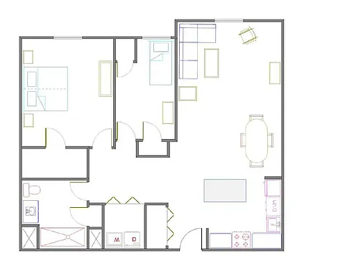 Floor plan Two Bedroom