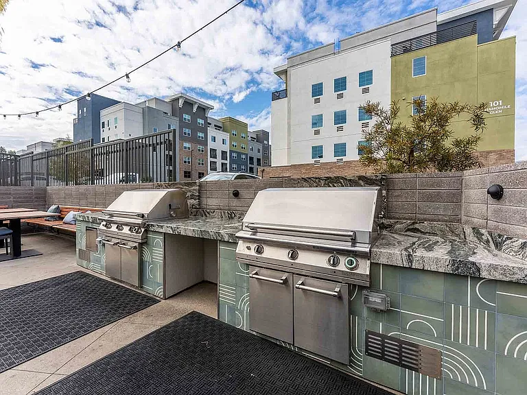 Outdoor Lounge with BBQ grills