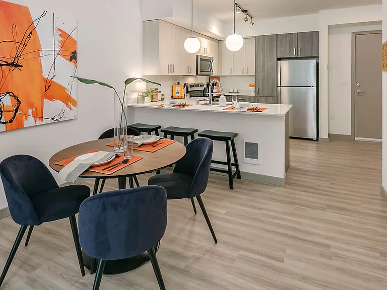 Dining Room with Hard Surface Flooring