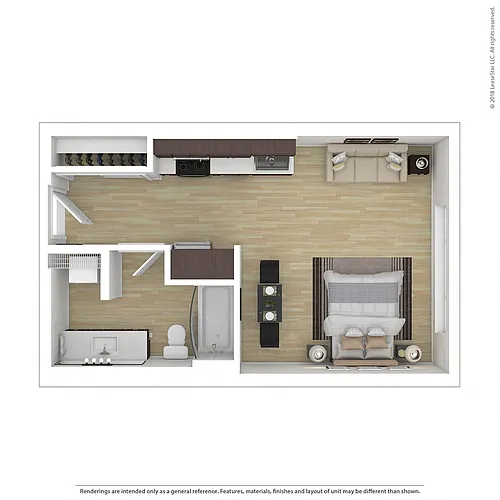 Floor plan Studio B
