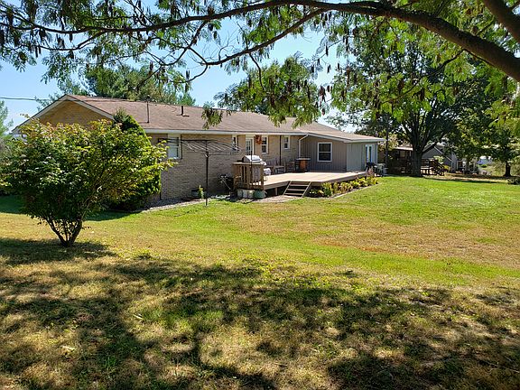 Back view of deck and addition