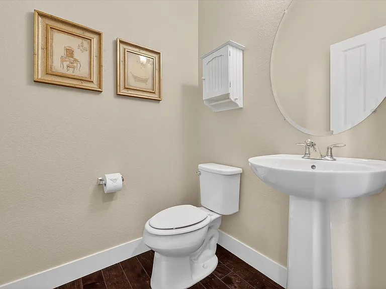 Half bath for the open living space