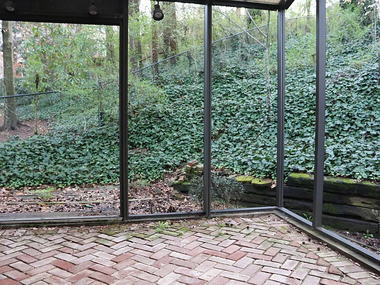 Covered patio opens to fenced-in yard.