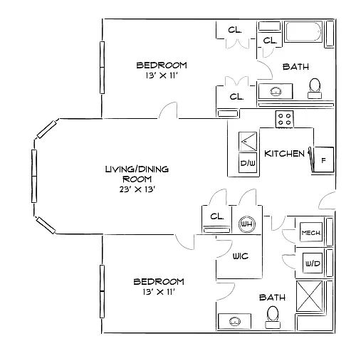 Floor plan Design 2M-E Premier