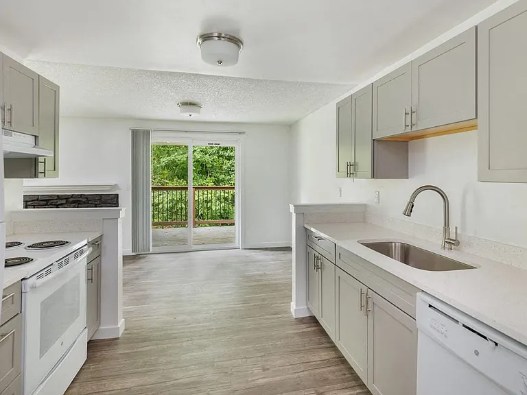 Interior Kitchen at Wilderness West Apartments in Olympia, Washington