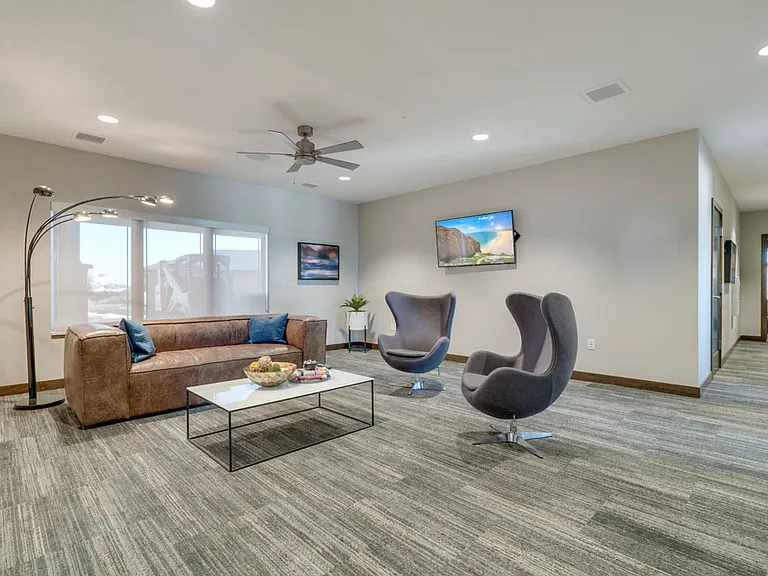 Our clubhouse features multiple social spaces for residents to hang out and relax.