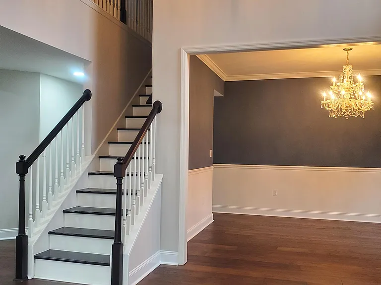 Formal dining room and stairwell