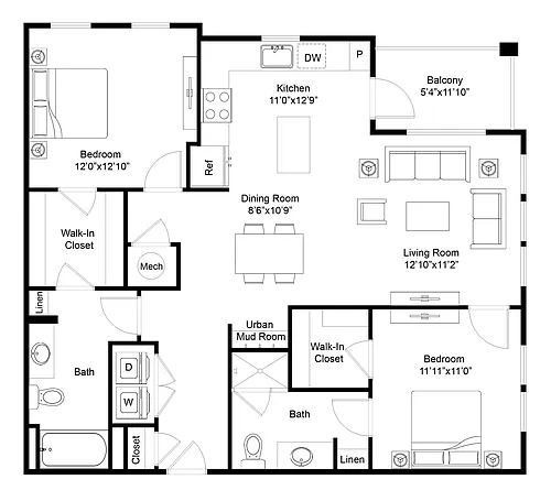Floor plan Shipstern