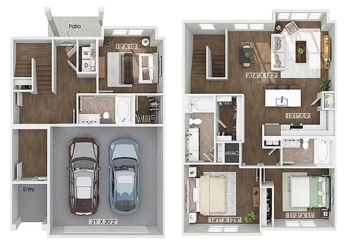 Floor plan C1 Townhome
