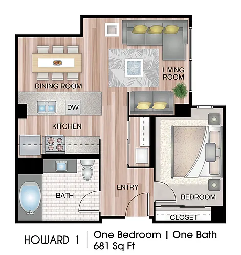 Floor plan Howard 1