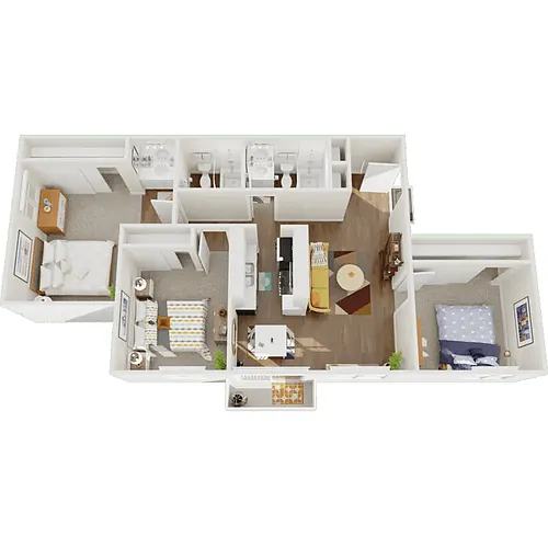 Floor plan 3 Bedroom 2 Bathroom