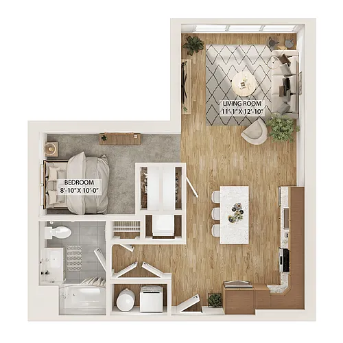 Floor plan Studio-S1