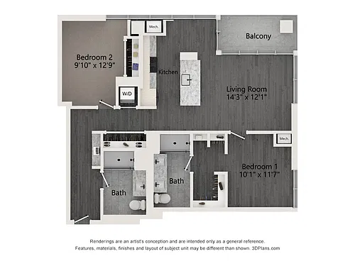 Floor plan B3