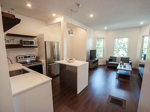 Living Room & Kitchen - 1026 Madison Street Syracuse Univers